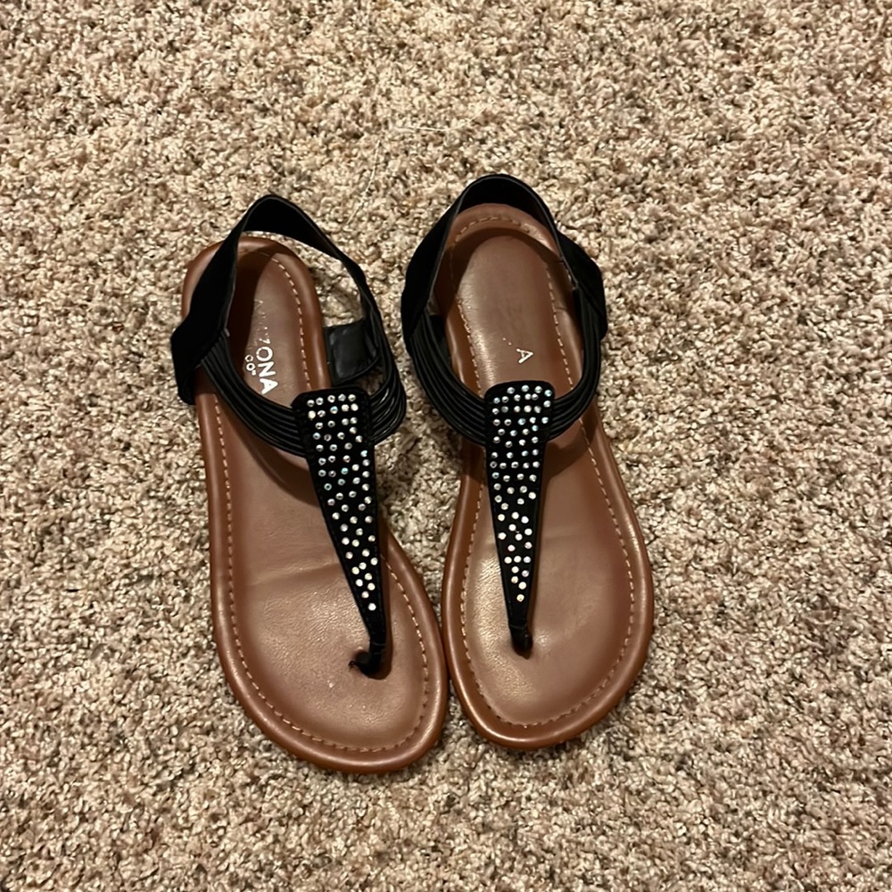 Black Strappy Sandals